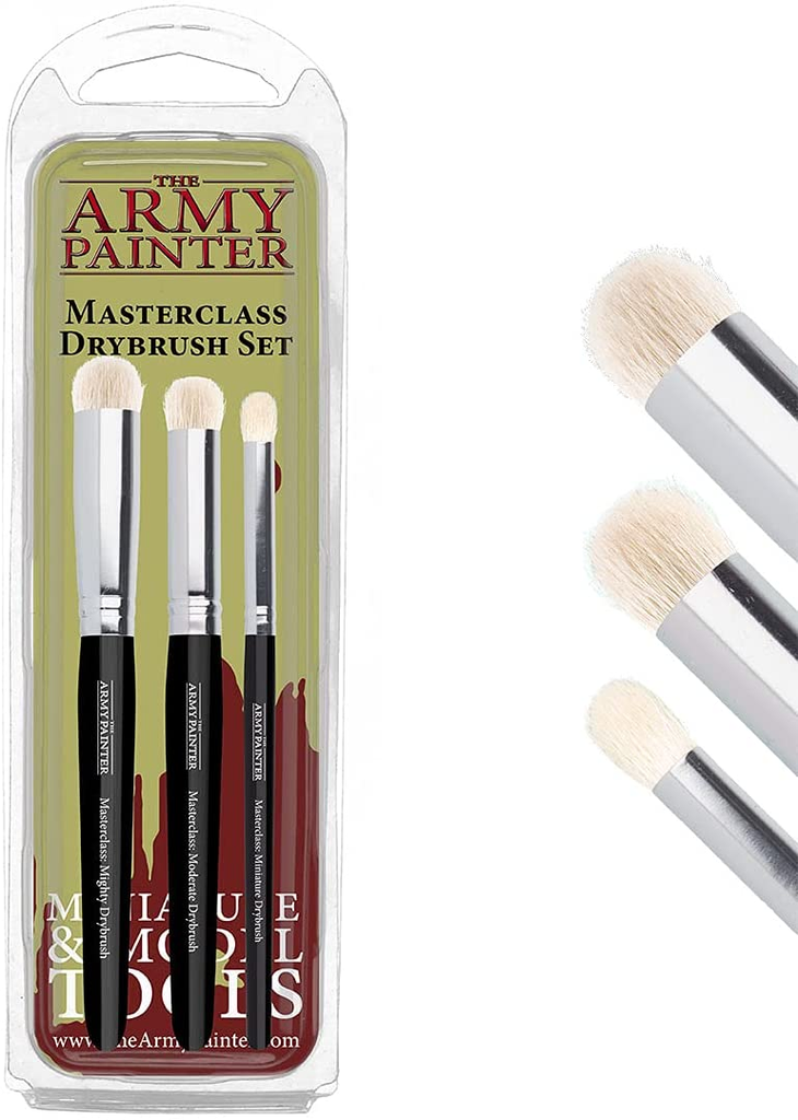 The Army Painter : Set de Pinceaux pour Drybrush (3pcs)