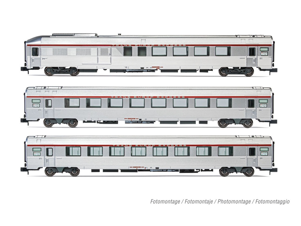 Arbold : Voitures TEE Cisalpin Milan-Paris Argent