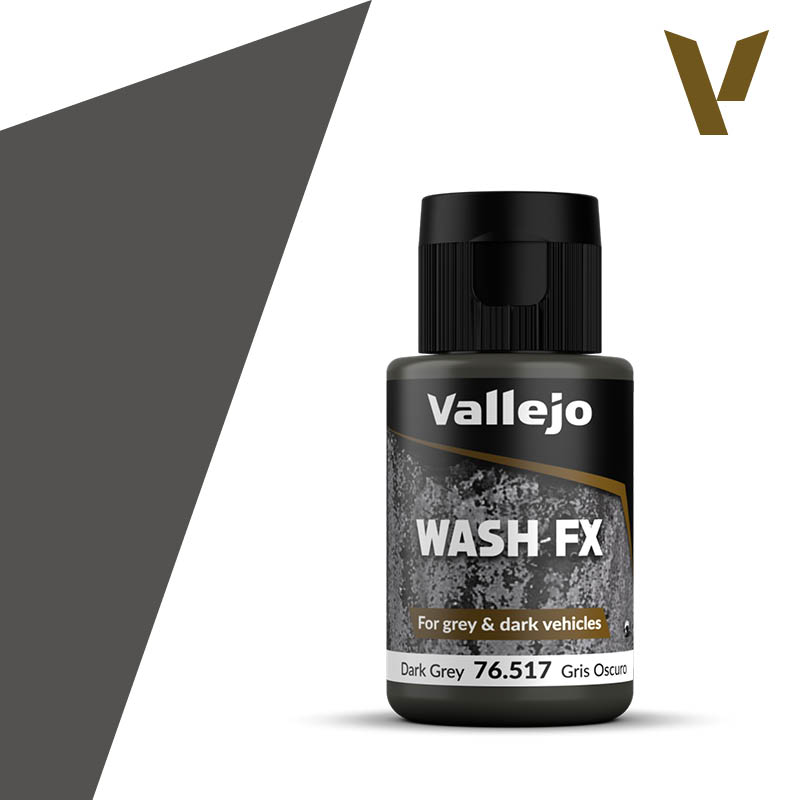 Vallejo : Wash FX Dark Grey - Gris Oscuro