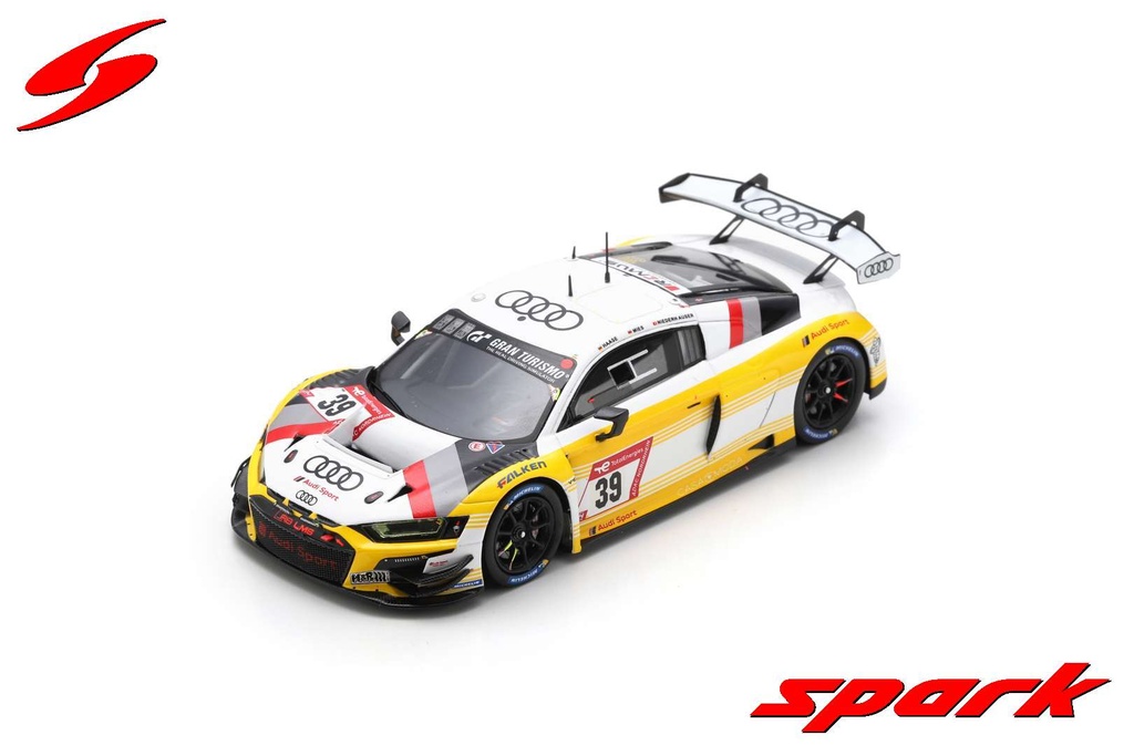 Spark model : Audi R8 LMS GT3 evo II No.39 Audi Sport Team Land 6th 24H Nürburgring 2023 C. Haase - C. Mies - P. Niederhauser