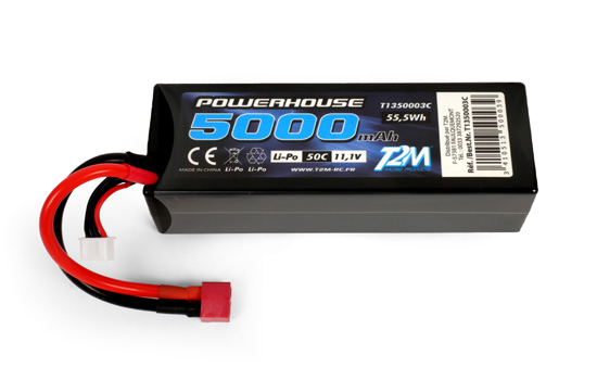 T2m : Accu LiPo 3S 11.1V 5000 mAh 50C