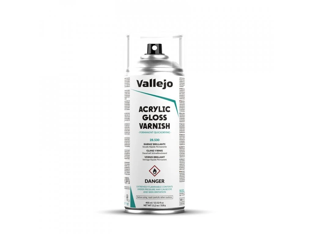 Vallejo : Acrylic Gloss Varnish Spray (400ml)