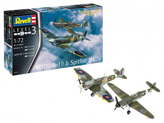 Revell : Combat Set Messerschmitt Bf109G-10 & Spitfire Mk.V