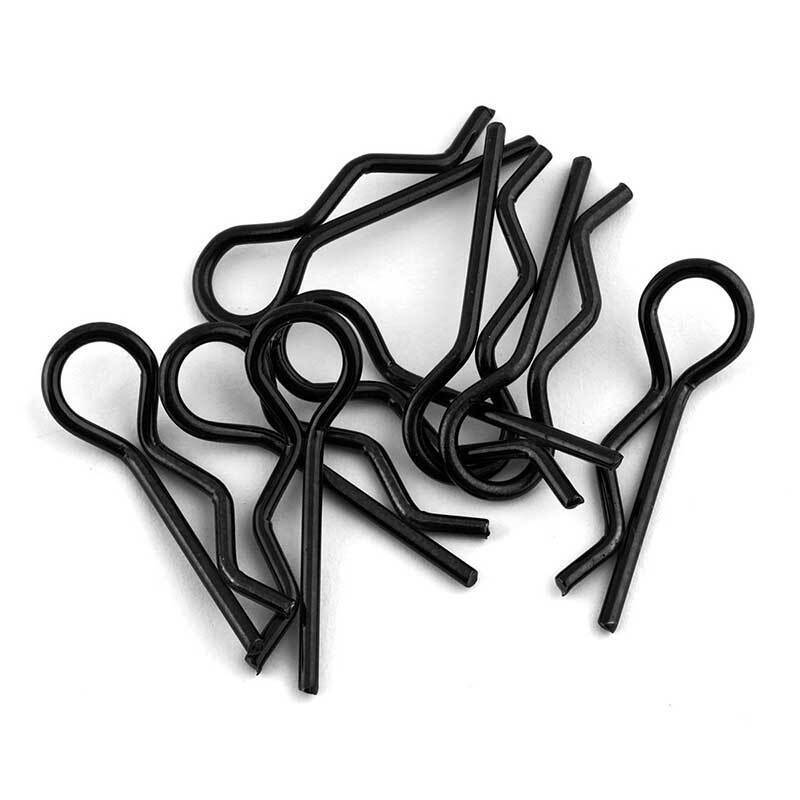 Bittydesign : Clips Carrosserie 1/8 - Black (8pcs)