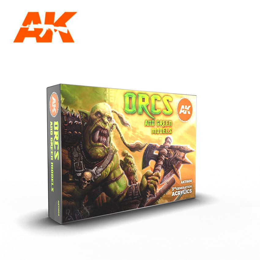 Ak : Orcs and Green Models (6pcs) │ 3rd Generation Acrylics