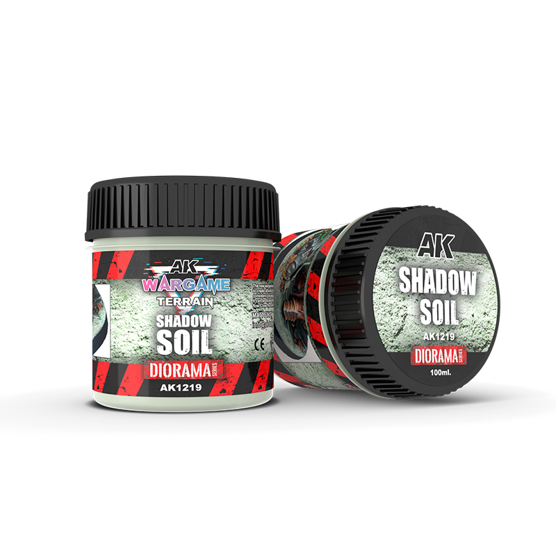 Ak : Shadow Soil (100ml) │ Wargames terrain - Diorama Series