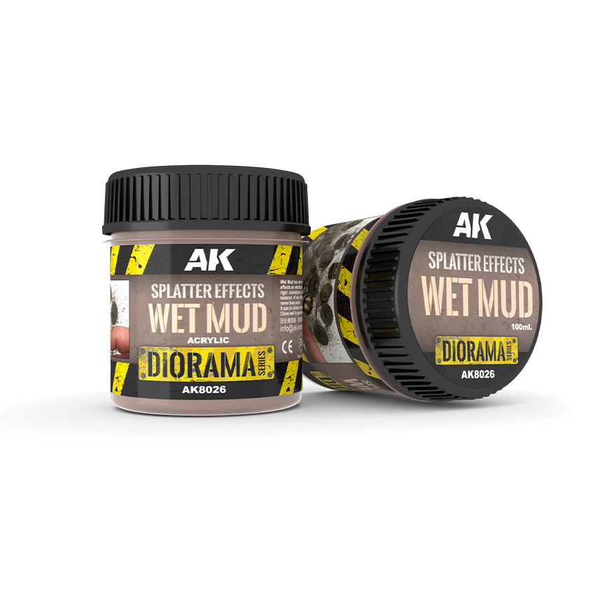 AK : Splatter effects Wet Mud (100ml) │ Diorama Series