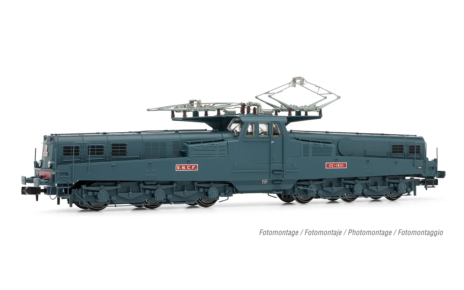 Arnold : Locomotive électrique CC14111 4 phares Verte DCC Sound