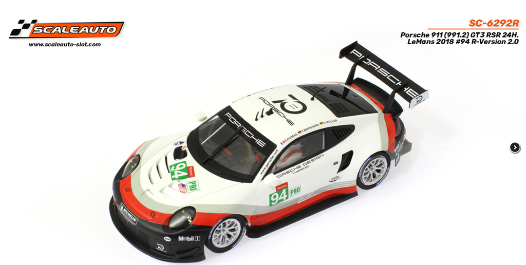 Scaleauto : Porsche 991.2 RSR GT3 n°94 24h Le Mans 2018 Chassis R