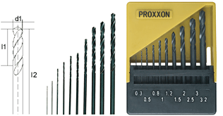 Proxxon : Jeu de forêts HSS en boîte de rangement