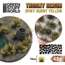 Green Stuff : Thorny Scrub - Spiky Burnt Yellow │ 14mm [48pcs]