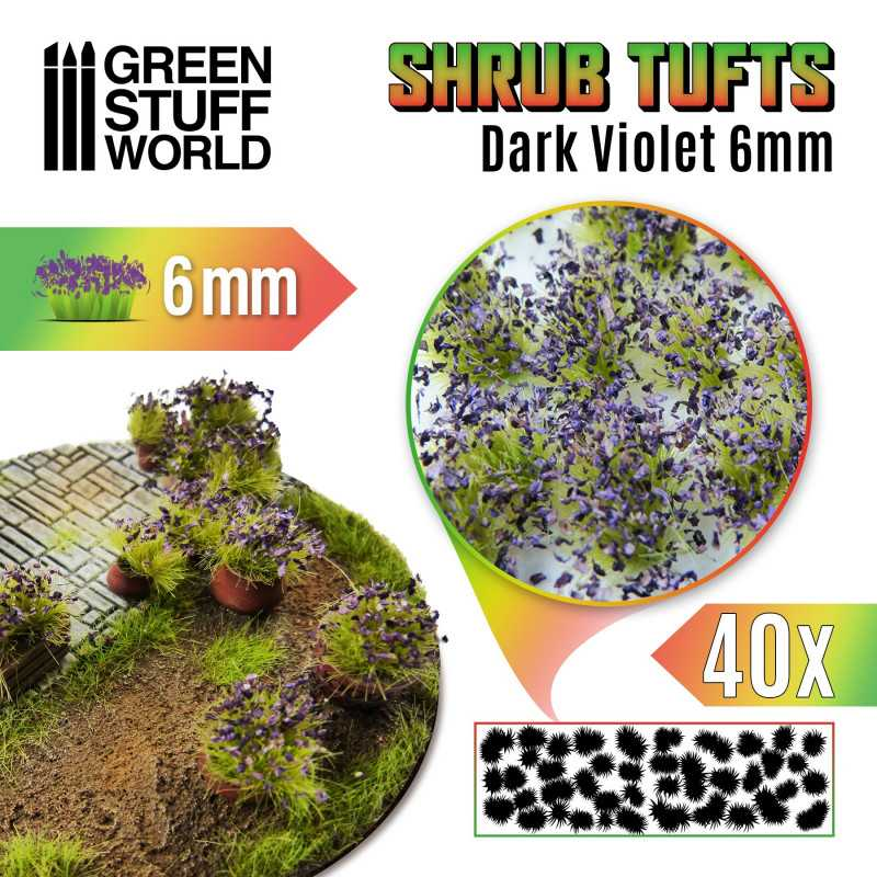 Green Stuff : Shrub Tufts 6mm - Violet