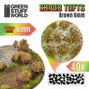 Green Stuff : Shrub Tufts 6mm - Marron