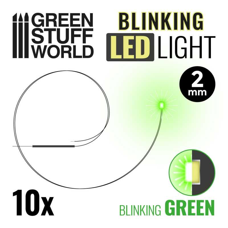 Green Stuff : Feux clignotants LED - VERT