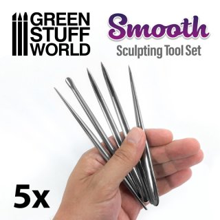 Green Stuff : Outils de Sculpture - SMOOTH (5pcs)