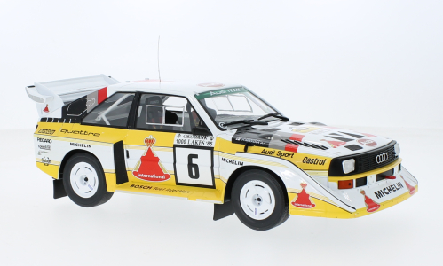 Ixo Models : Audi Sport quattro S1 E2 │ No.6 Rallye WM 1000 Lakes Rally H.Mikkola/A.Hertz - 1985