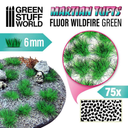 Green Stuff : Martians Tufts 6mm - Fluor Wildfire Green (75pcs)