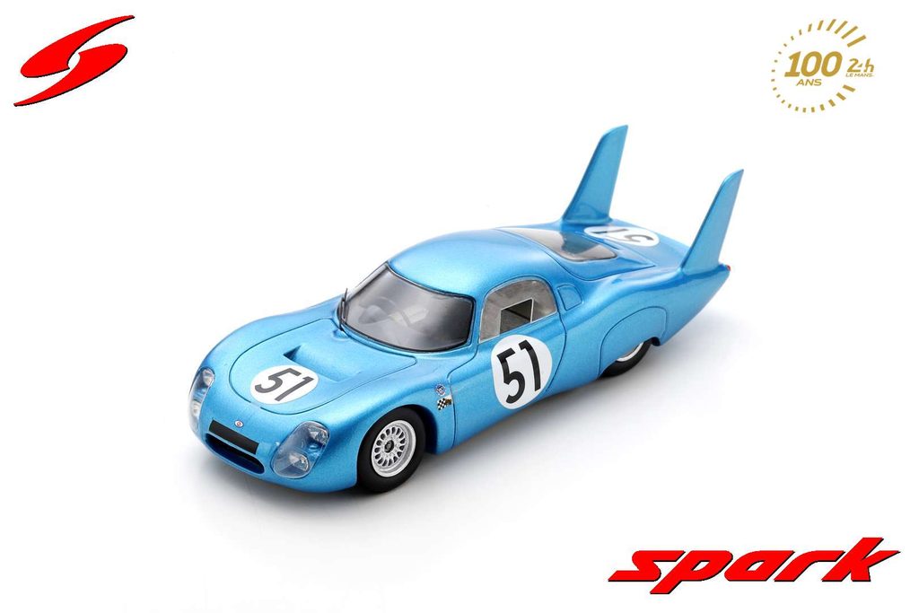 Spark model : CD SP 66 No.51 24H Le Mans 1966
C. Laurent - J-C. Ogier