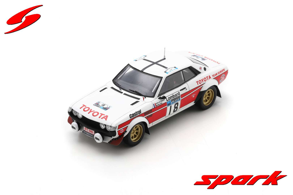 Spark model : TOYOTA Celica 2000 GT No.18 Lombard RAC Rally 1977 J-L. Thérier - M. Vial