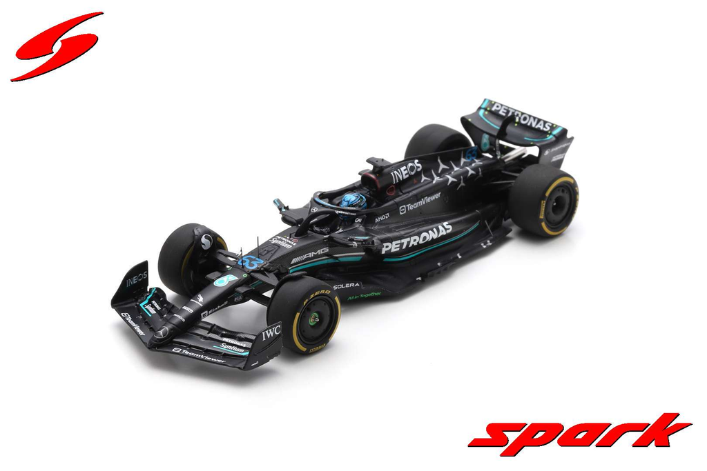 Spark model : MERCEDES-AMG PETRONAS F1 W14 E PERFORMANCE NO.63 MERCEDES-AMG PETRONAS FORMULA ONE TEAM 5TH BRITISH GP 2023 GEORGE RUSSELL