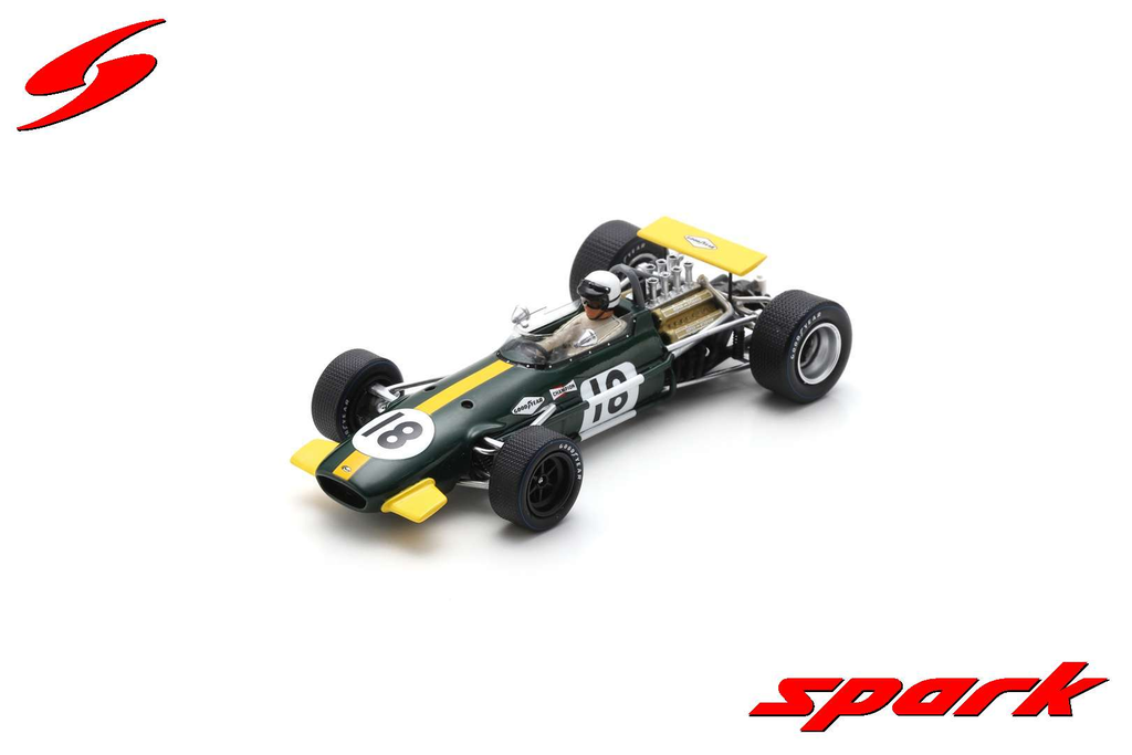 Spark model : Brabham BT26 No.18 Belgium 1968
Jack Brabham 