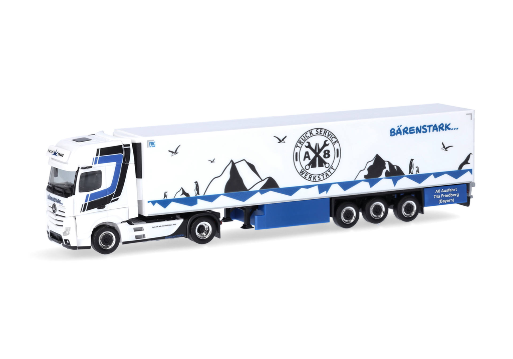 Herpa : Mercedes Actros Giga Semi Frigo Truck Service Werkstatt