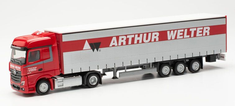 Herpa : Mercedes semi bache Arthur Welter