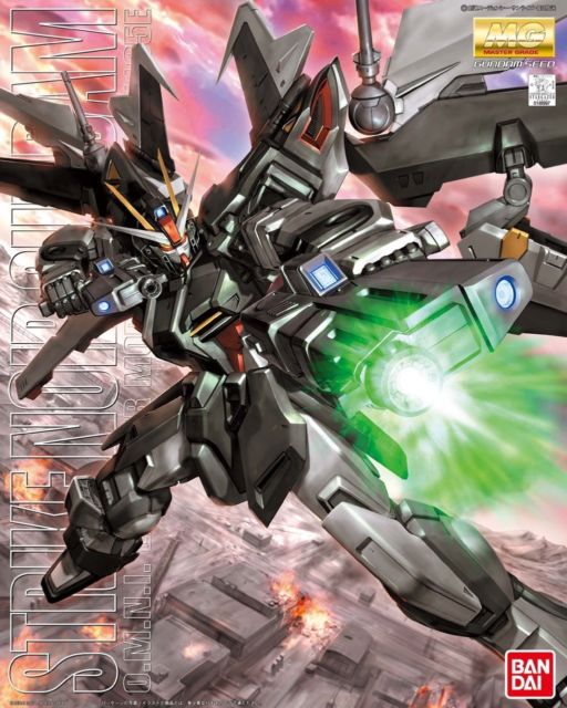 Bandai : Strike Noir Gundam O.M.N.I. Enforcer Mobile Suit GAT-X105E │ Gundam Seed