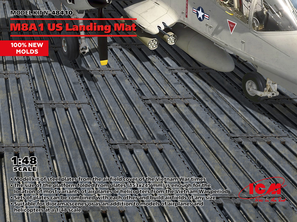 ICM : M8A1 US Landing Mat (153x245mm)