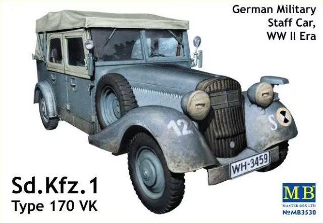 Master Box : Kfz. 1 Type 170VK │Military Staff Car