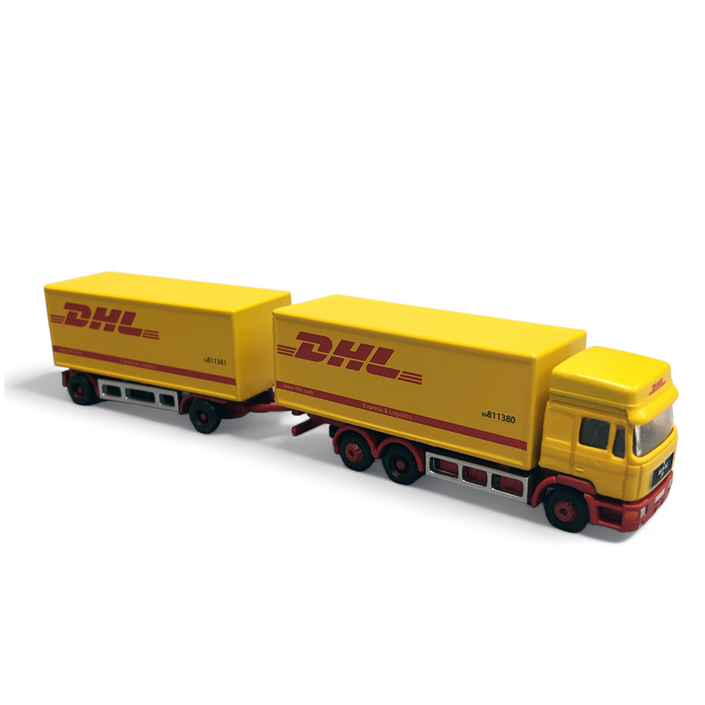 Minis : Camion Remorque MAN F90 DHL │ Jaune