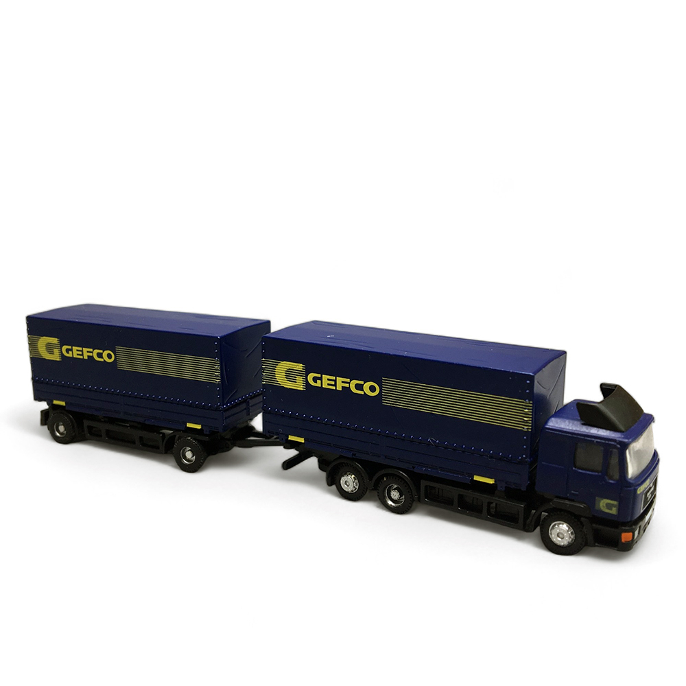 Minis : Camion Remorque MAN F90, GEFCO │ Bleu Marine