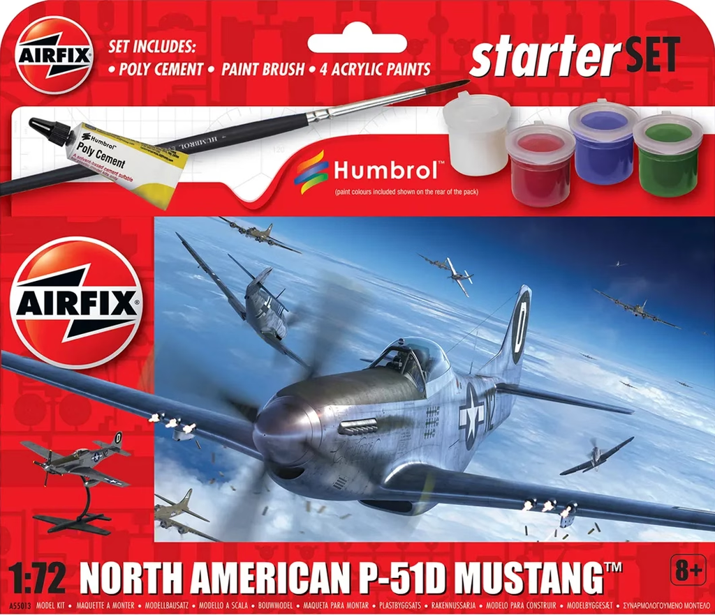 Airfix : North American P-51D Mustang │ Starter Set 