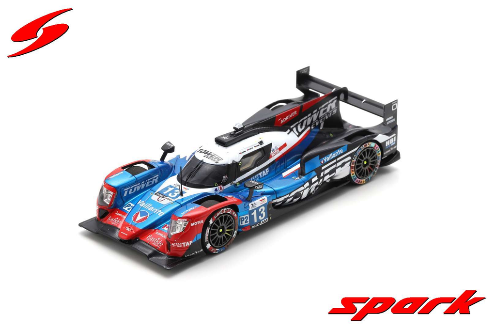 Spark model : Oreca 07 - Gibson No.13 TOWER MOTORSPORTS Le Mans 24H 2023
S. Thomas - R. Taylor - R. Rast