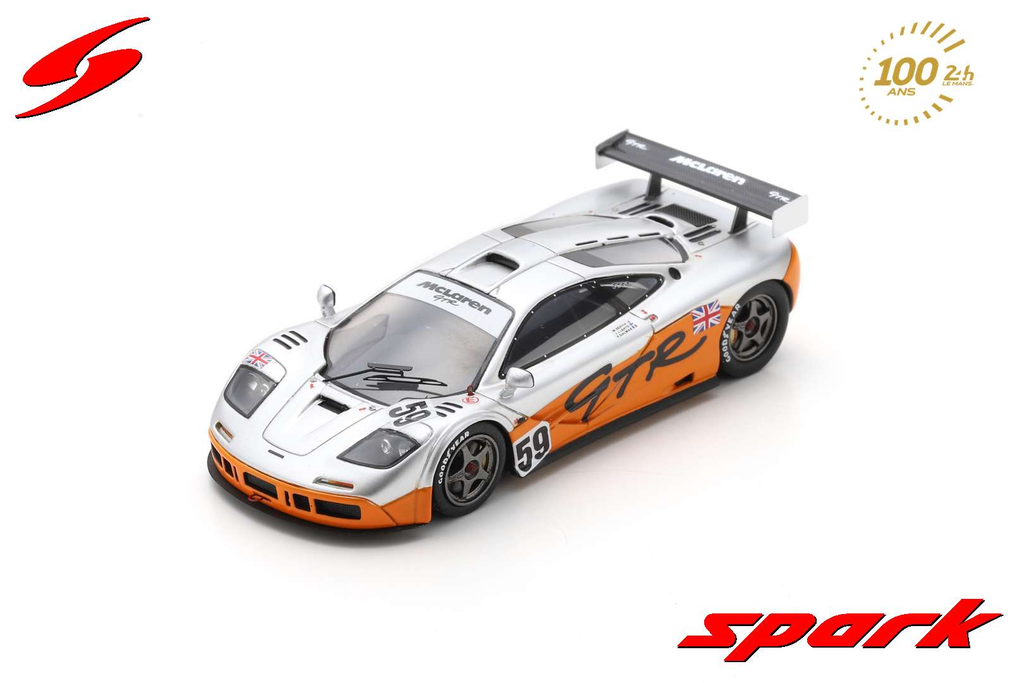 Spark model : Mclaren F1 GTR No.59 Le Mans Qualify 1995 Y. Dalmas - P-H. Raphanel