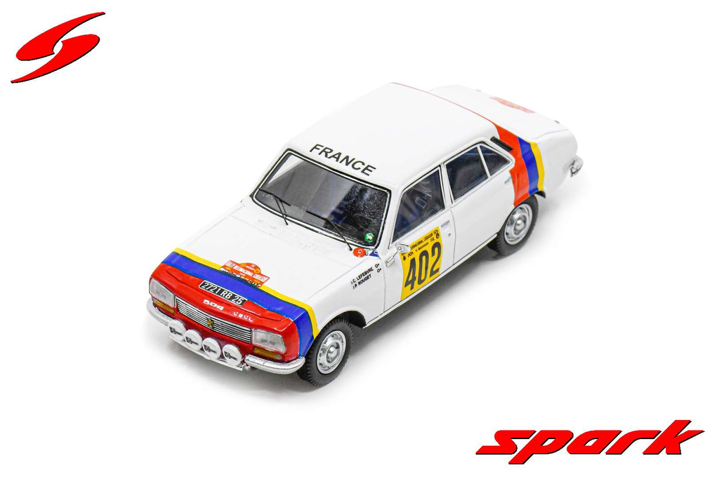 Spark model : Peugeot 504 No.402 2nd Codasur Rallye 1979 J-C. Lefèbvre - J-P. Rouget