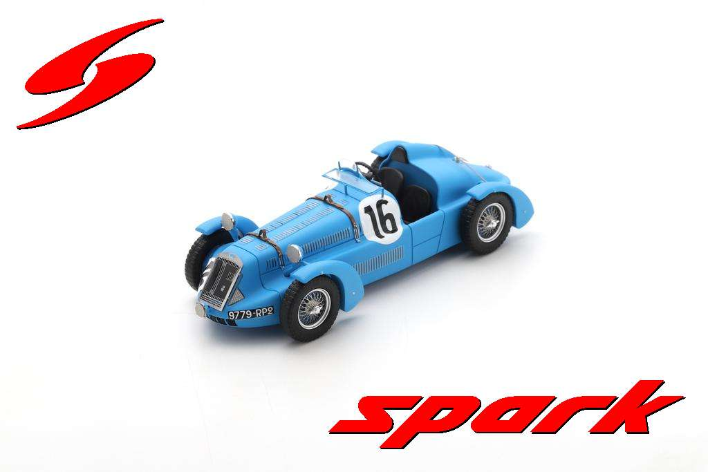 Spark model : Delage D6-70S No.16 24H Le Mans 1949 M. Versini - G. Serraud