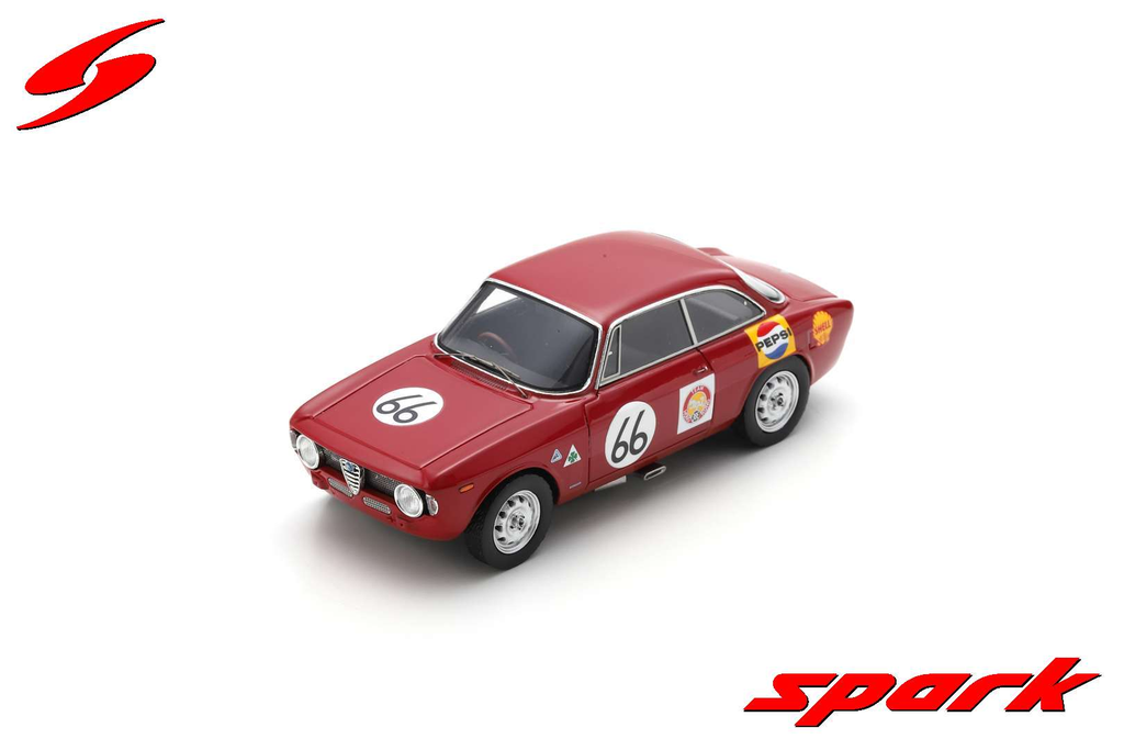 Spark model : Alfa Romeo GTA No.66 Team Hong Kong Singapore GP 1967 Albert Poon