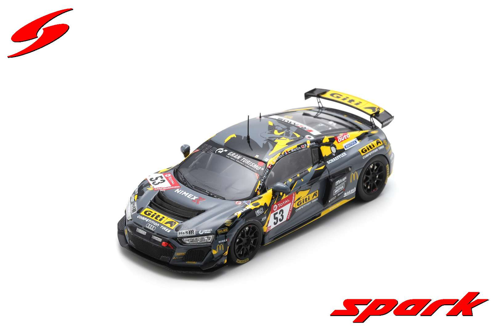 Spark model : AUDI R8 LMS GT4 NO.53 GITI TIRE MOTORSPORT BY WS RACING WINNER SP 8 CLASS 24H NÜRBURGRING 2021 C. SCHREINER - C. MARTIN - P. MANN - C. NIELSEN