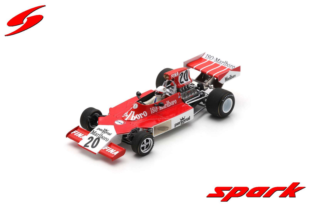 Spark model : Iso FW No.20 4th Italian GP 1974
Arturo Merzario