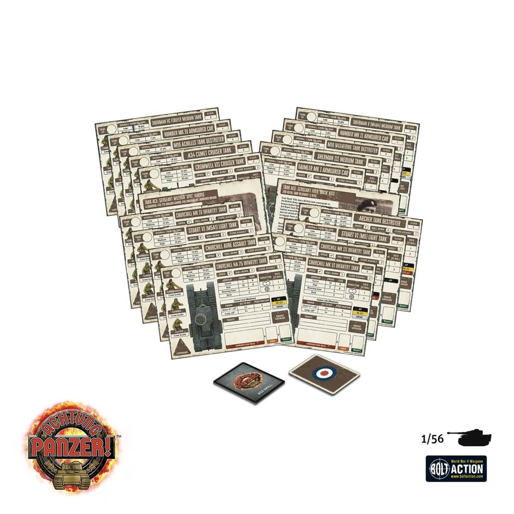 Achtung Panzer : British Cards Bundle