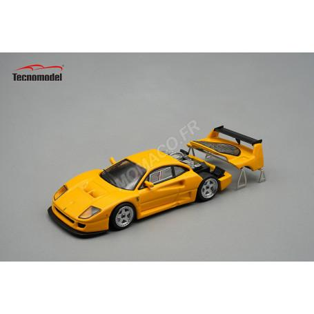 Tecnomodel : Ferrari F40 LM avec Capot arrière ouvert et moteur visible 1996 - Jaune 