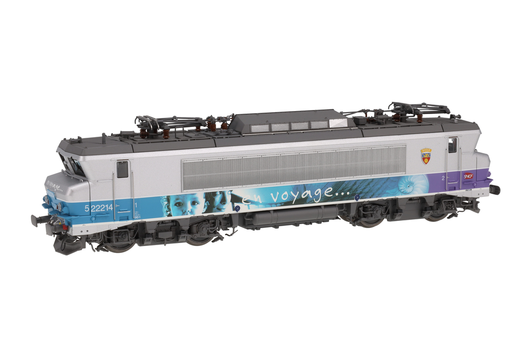 LSmodels : Locomotive Electrique BB22214 En voyage 160km/h Petite Cabine Logo Carmillon