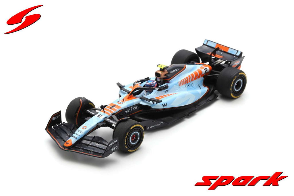 Spark : Williams F1 FW45 No.2 Williams Racing Singapore GP 2023 Logan Sargeant 