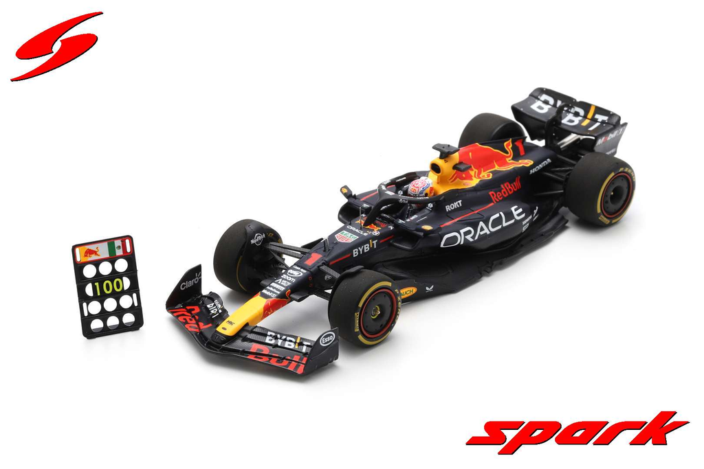 Spark : Oracle Red Bull Racing RB19 │No.1 Oracle Red Bull Racing Winner Canada GP 2023 - Red Bull Racing 100th Victories Max Verstappen - With pit board