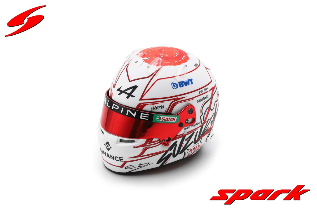 Spark : Casque de Esteban Ocon - BWT Alpine │ Japanese GP 2023