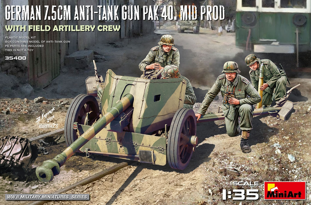 MiniArt : German 7.5cm Anti-Tank Gun PAK 40