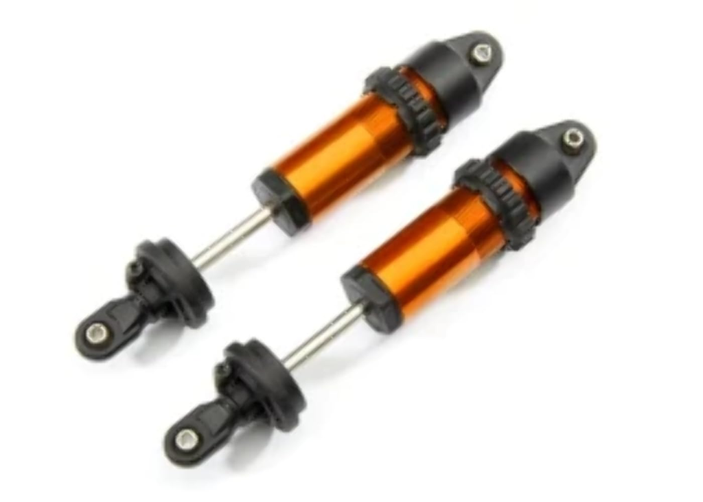 Traxxas : Amortisseurs GT-Maxx Orange sans ressorts (2pcs) 