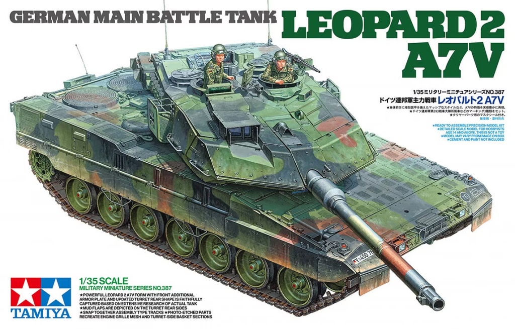 Tamiya : Leopard 2 A7V │ German Main Battle Tank 