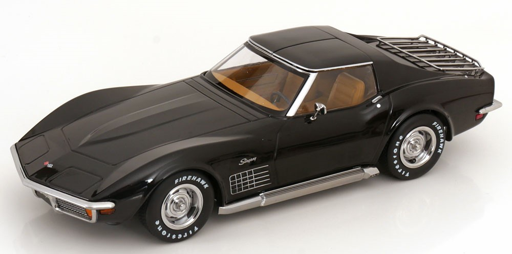 KK-Scale : Chevrolet Corvette C3 Toit Amovible │ 1972 - Noir